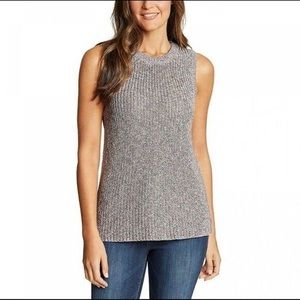 Ella Moss Womens Marge Sweater Size Small Multicolor Sleeveless Knit Pullover